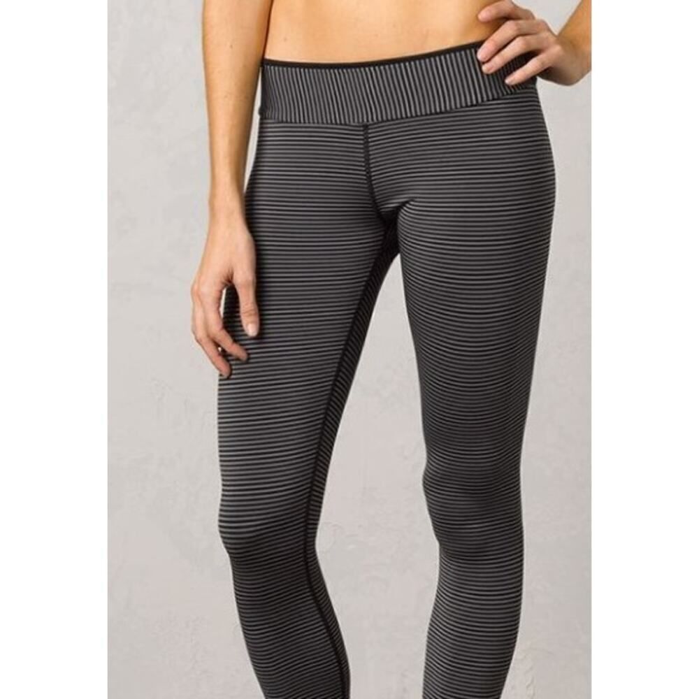 Prana Black Stripe Sapphire Legging NWT Sz. XS - Picture 2 of 8